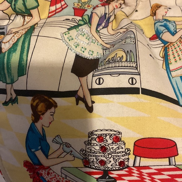 Vintage retro housewife tote bag - Picture 6 of 16